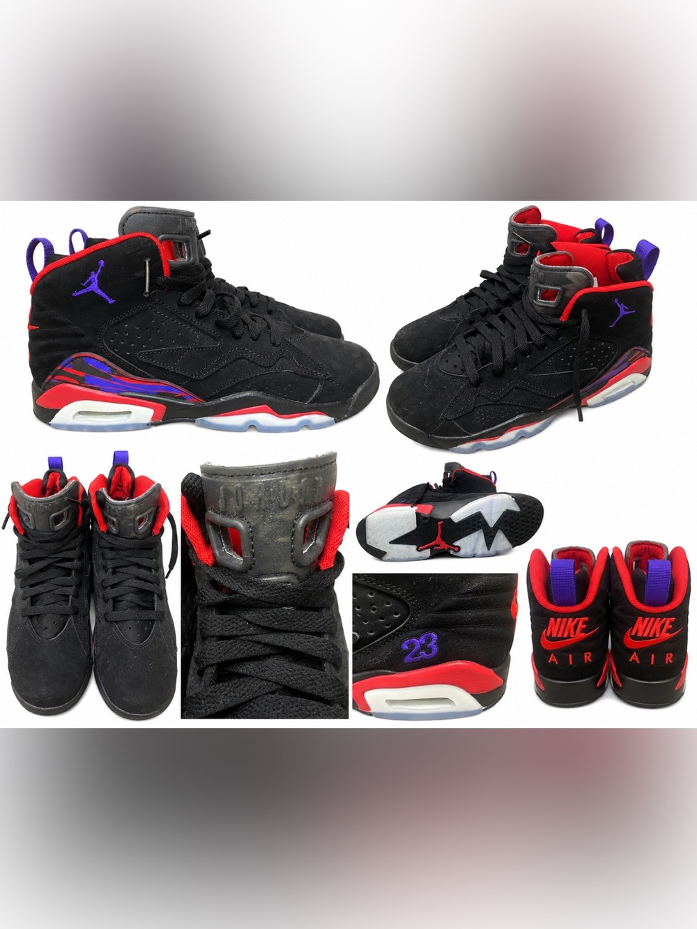 Nike Air Jordan 6 Retro “Raptors” Black Red Purple